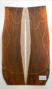 Top Cocobolo , 2-pcs., 4mm Unique Piece #029